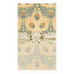 art deco art nouveau peacock pattern art business cards