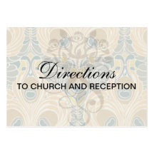 art deco art nouveau peacock pattern art business card