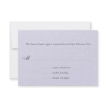 Art Deco Band Lilac Wedding Response Personalized Announcements