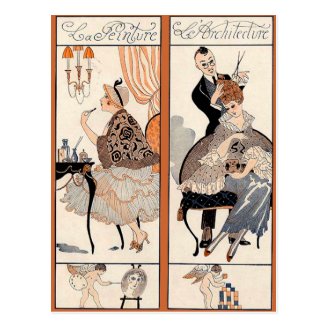 Art Deco Beauty Post Card