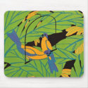 Art Deco Birds Mousepad