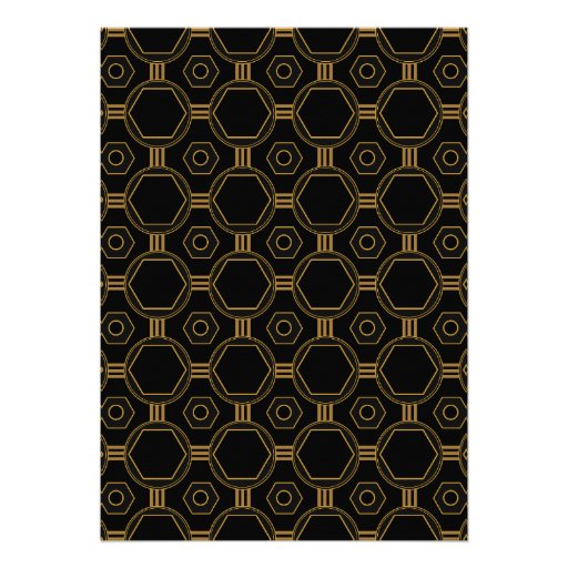 Art Deco Birthday Party Invitations