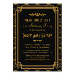 Art Deco Birthday Party Invitations