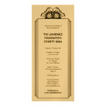 Art Deco black stacked frame glamor formal event Personalized Announcement
