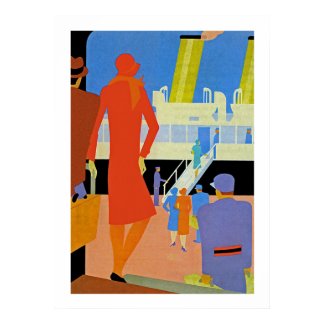 Art Deco Boarding print