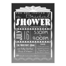 Art Deco Bridal Shower Invitation - Gatsby Style