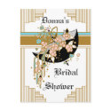 Art Deco Bridal Shower postcards