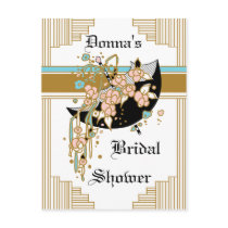 Art Deco Bridal Shower postcards
