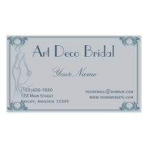 Art Deco Bride Business Card