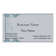 Art Deco Bride Business Card