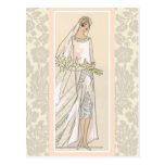 Art Deco Bride Post Cards