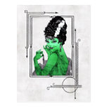 Art Deco Bride Postcard