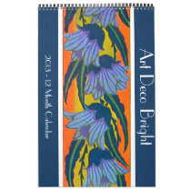 Art Deco Bright Wall Calendars