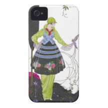 Art Deco Brunelleschi Fashion Plate iPhone 4 Case