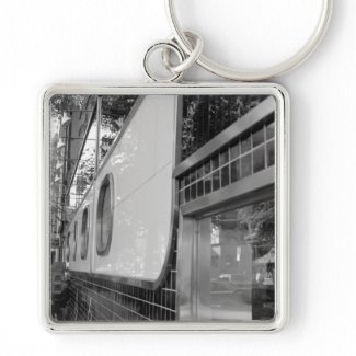 Art Deco Building Exterior Keychain keychain