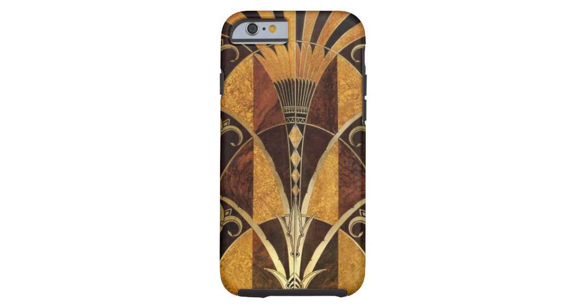 Art Deco Burl Wood Tough iPhone 6 Case Zazzle