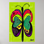 ART DECO BUTTERFLY POSTERS
