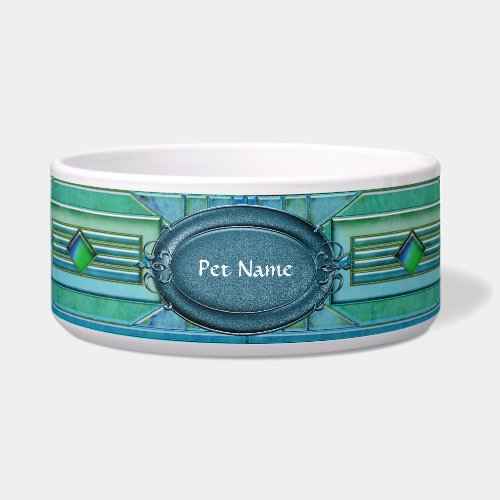Art Deco Cat or Dog Dish petbowl