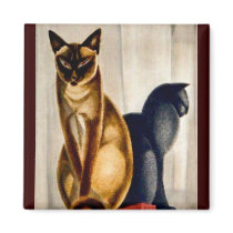 Art Deco Cats magnets