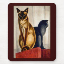 Art Deco Cats mousepads