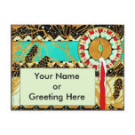 Art Deco Christmas Candle Pinecones Postcard