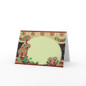 Art Deco Christmas Candles cards by ArtDecoPrints Art Deco Christmas Candles cards