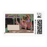 Art Deco Christmas Wise Men Postage
