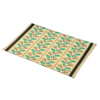 Art Deco Climbing Strawberry Vines Placemats
