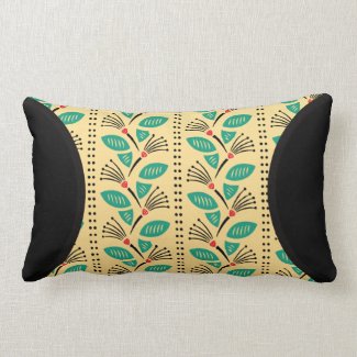 Art Deco Climbing Strawberry Vines Purse Throw Pillow