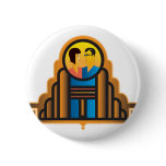 Art Deco Couple Pinback Button