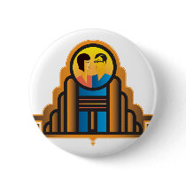 Art Deco Couple buttons by frengi Art Deco Couple buttons