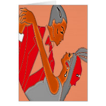 ART DECO COUPLE GREETING CARD