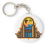 Art Deco Couple Keychain