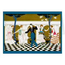 Art Deco Dance Card
