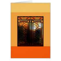 Art Deco Door 2 cards