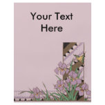 Art Deco Easter Purple Iris Butterfly flyers