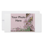Art Deco Easter Purple Iris Butterfly Picture Card
