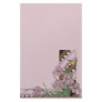 Art Deco Easter Purple Iris Butterfly Custom Stationery