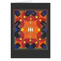 Art Deco Fabric Design - Rich Vibrant Colors cards