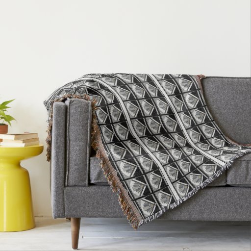 Art Deco Fan Blanket Throw Zazzle