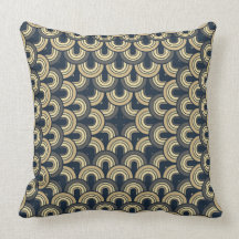 Art Deco Fifties Retro Abstract Art Throw Pillow