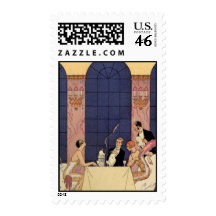Art Deco Fine Dining Stamps