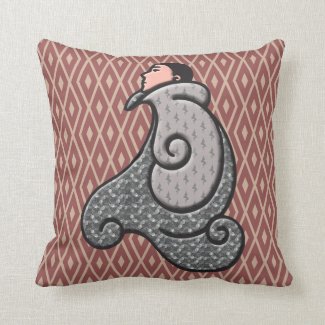 Art Deco Finlandia - Right Character - CloseUp Pillows