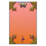 Art Deco Flamingos and Crown Design Stationery