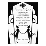 Art  Deco Flappers Personalized Invite