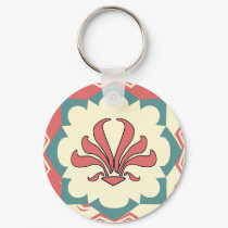 Art Deco Fleur De Lis keychains
