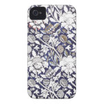 Art Deco floral fabric iphone 4 cases