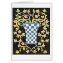 Art Deco Floral Vase (3) cards by vintagegiftmall Art Deco Floral Vase (3) cards