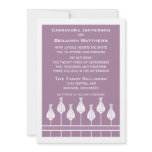 Art Deco Floral Wedding Invitation