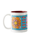 Art Deco Flower Band Mug by beesplace Art Deco Flower Band Mug